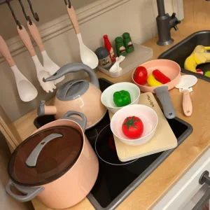 Received Kids Play Kitchen Cookware Toys Set from customer K****n.