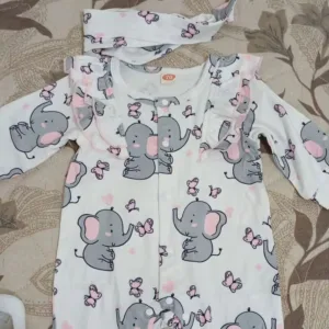 Received Baby Long Sleeve Romper with Headband from customer N***u.