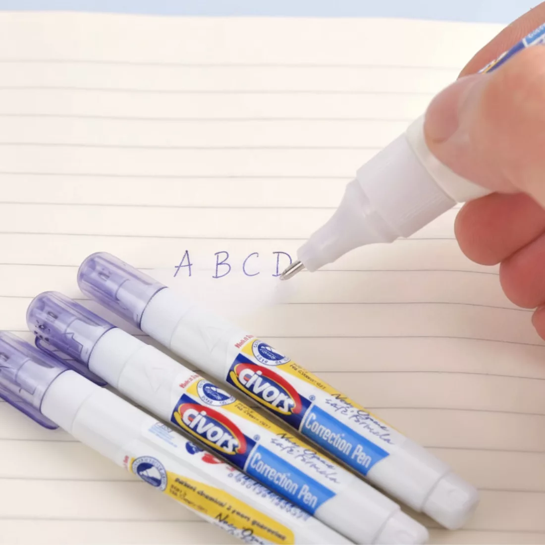 correction pen, white correction pen, correction fluid pen, white out markers