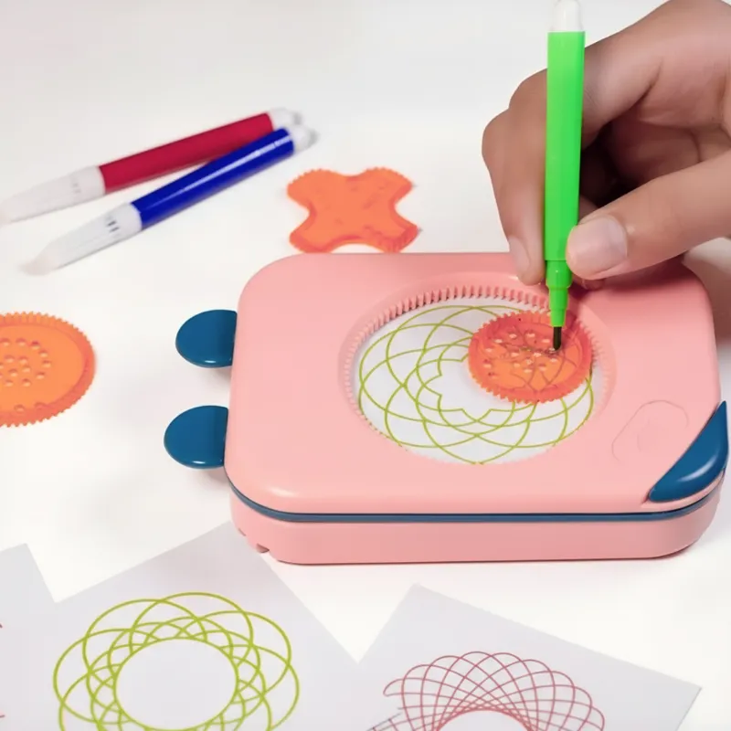 spirograph drawing toy, geometric drawing toy