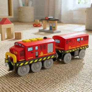 2pcs Magnetic Train Car Set with Sound and Light