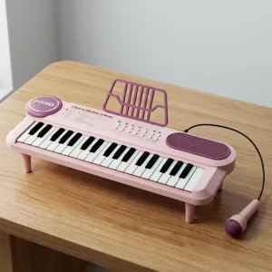 musical keyboard toy, musical keyboard toy with microphone, piano toy, toy piano keyboard, keyboard toy