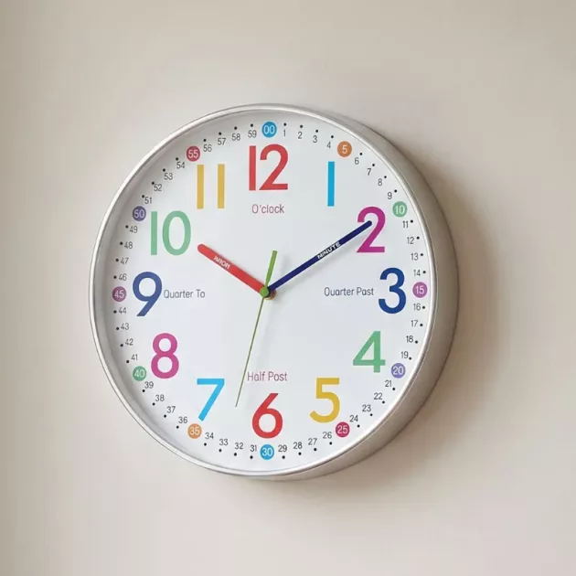 colourful wall clock
